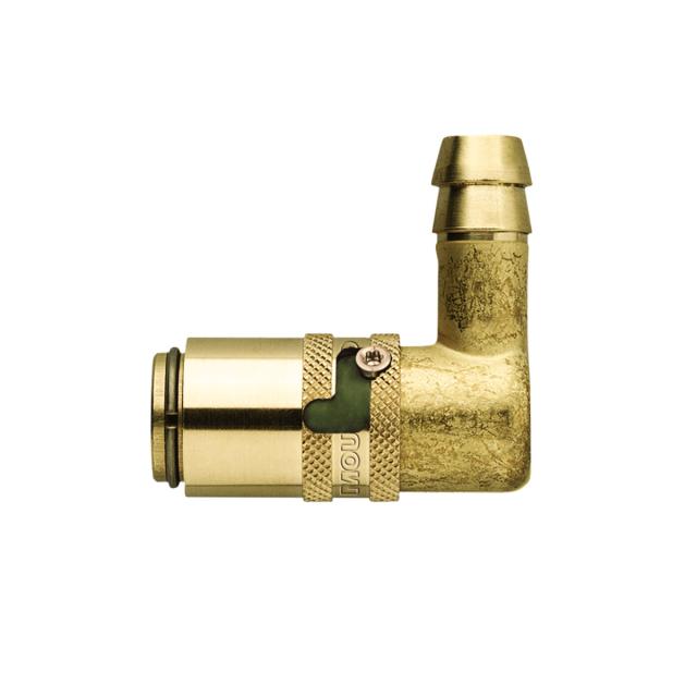 Enchufe manguera 90º de seguridad tipo TS