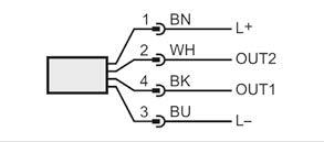 Cables M12, 3Mtr  para datos y alimentación - 24V DC
