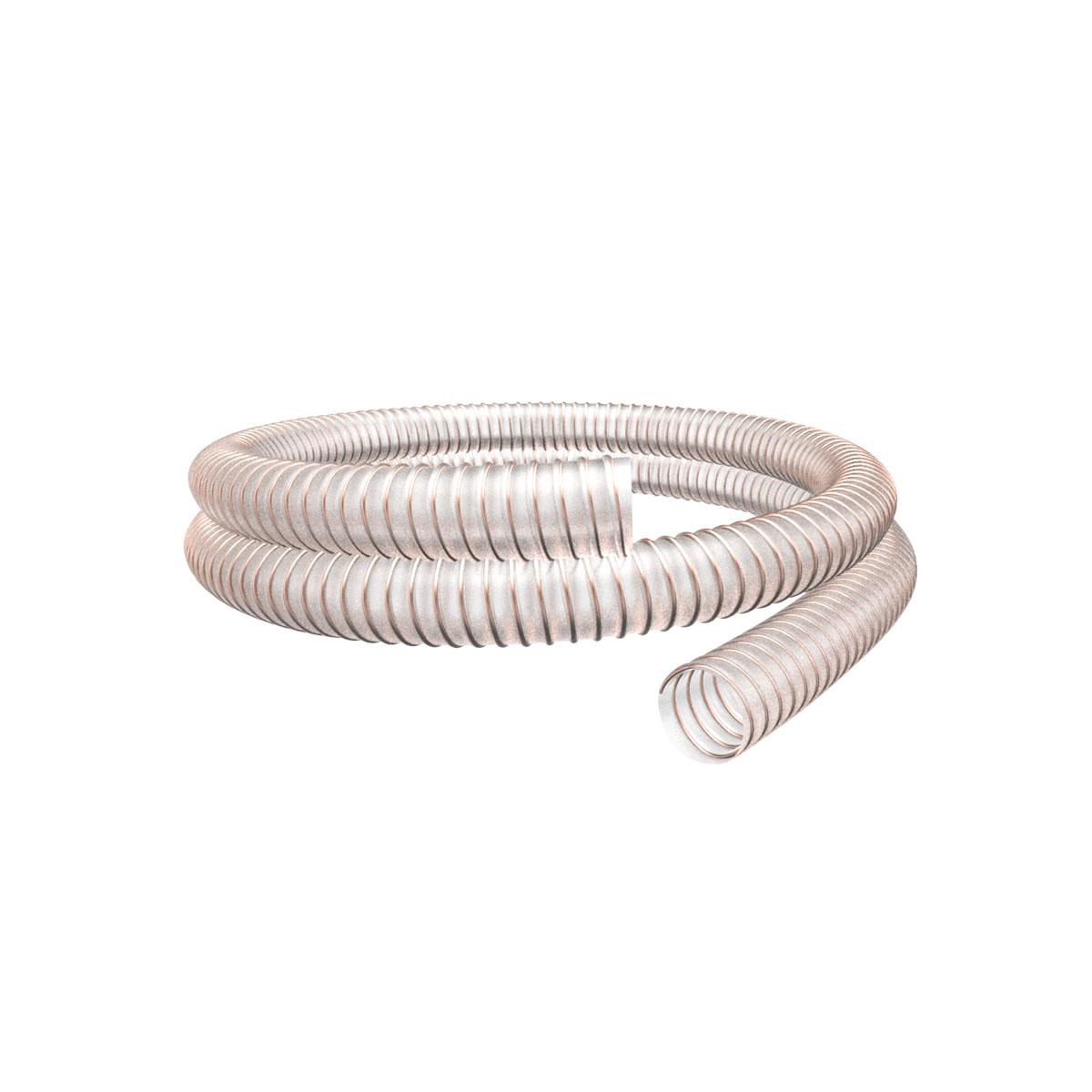 Manguera PU extra-flexible con espiral de acero recubierta en cobre 