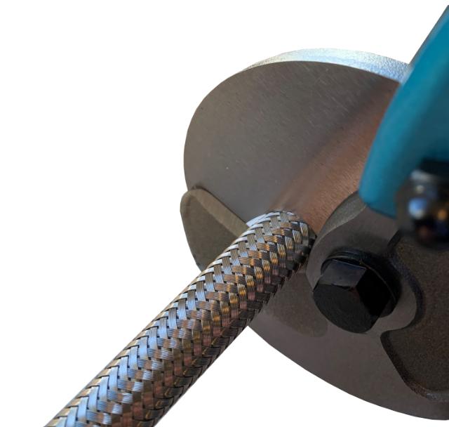 Cortador para mangueras con revestimiento de malla Inoxidable