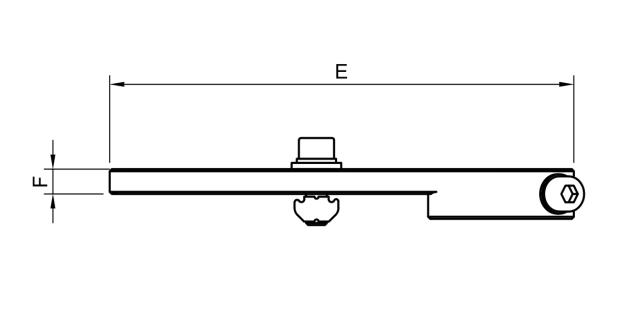 Soportes de montaje largos con rótula