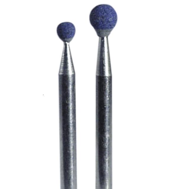 Piedras de pulido azules, esféricas