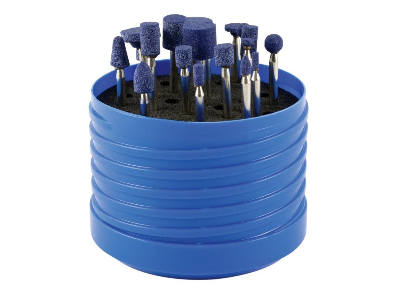 Set de 19 piedras de pulido azules