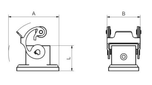 Carcasa panel cuadrada