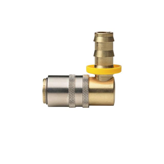 Enchufe manguera Push Lock, 90°