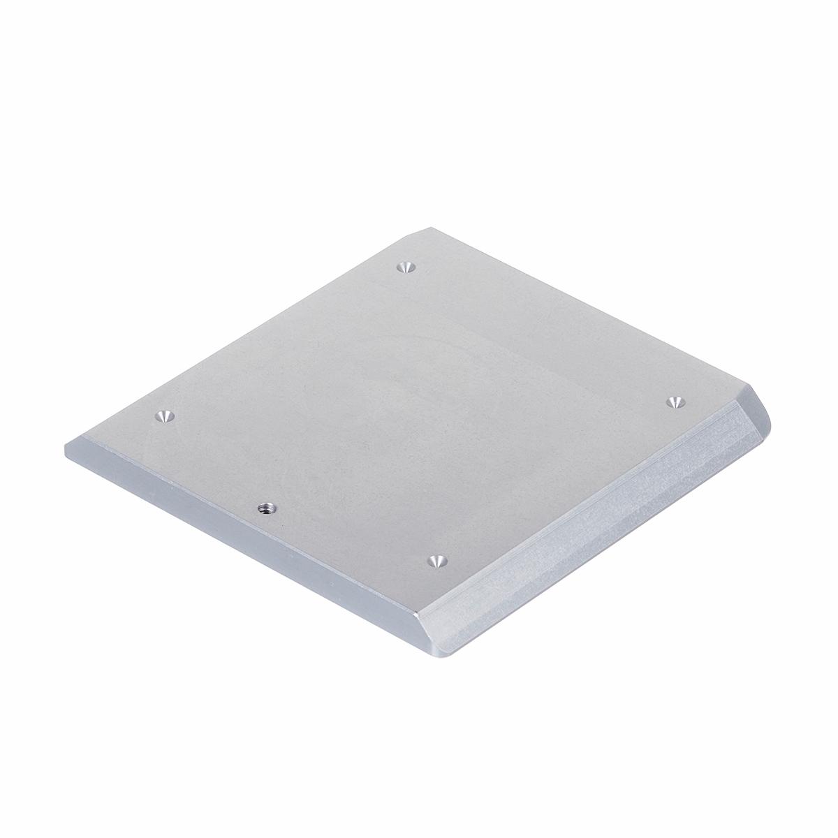 Placas de cambio rápido a mecanizar, lado mano 100 x 100mm.