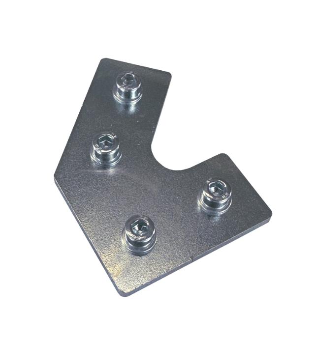 Placas planas en ángulo 45°