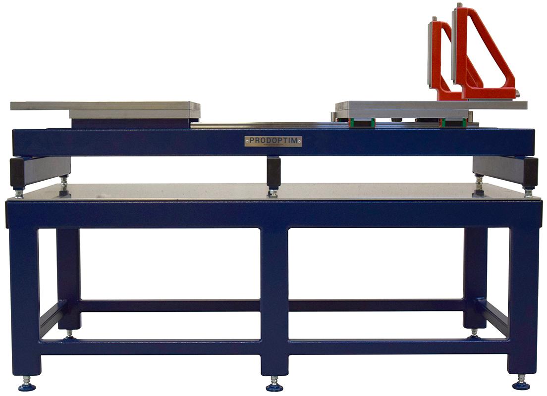 Mesas de apertura y rotación de moldes con placas lisas para soportes magnéticos. Carga Max de 1,5 a 3Tn