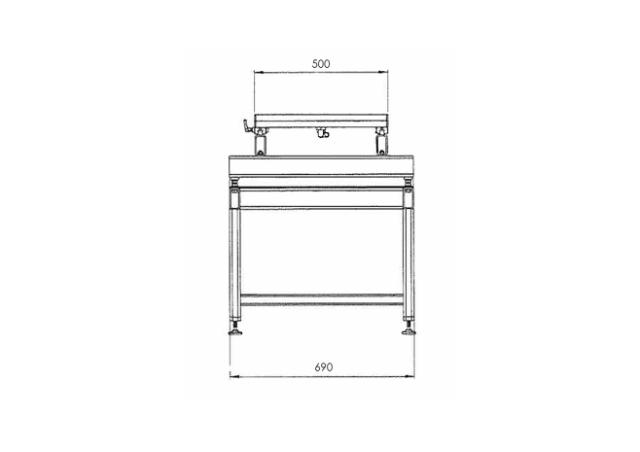 Mesas de apertura y rotación de moldes con ranuras en T para soportes mecánicos. Carga Max. de 1,5 a 3Tn