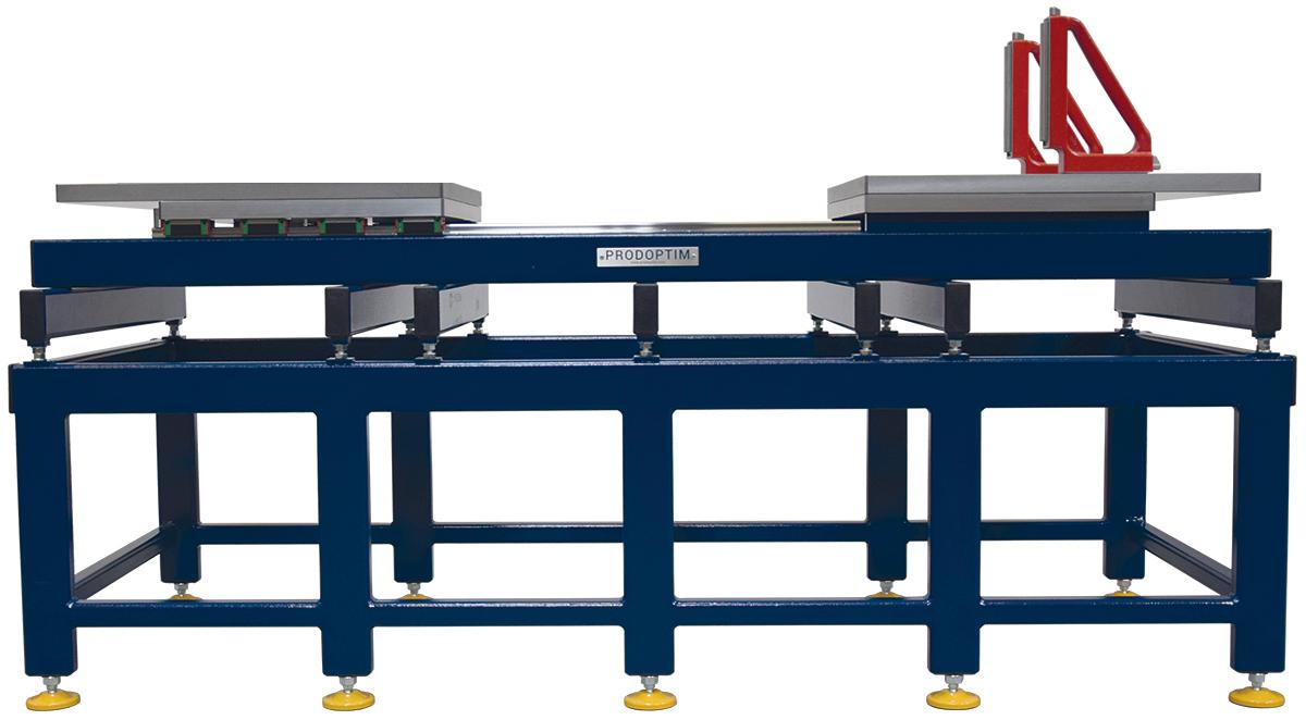 Mesa de apertura y rotación de moldes con soportes magnéticos. Carga Max. 6Tn