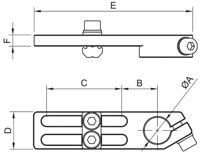 Soportes de montaje largos reforzados