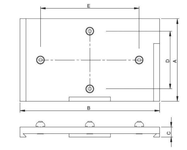 Soportes de pared para placa de cambio rápido 