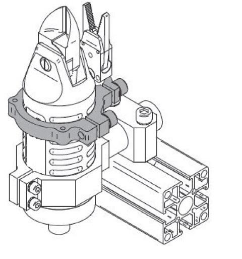 Abrazadera combinada para pinza
